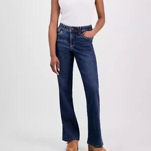 NWT Democracy “Ab” Solution Mid-Rise Itty Bitty Boot Jeans 3D Embroidered Bow